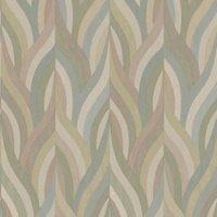 Holden Arabesque Blush & Aqua Wallpaper - 10m