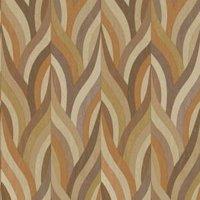 Holden Arabesque Orange & Mocha Wallpaper - 10m