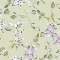 Rasch Rosalie Floral Sage Wallpaper - 10m