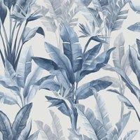 Rasch Madagascar Blue Wallpaper - 10m