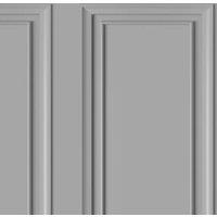 Rasch Dimension Panel Grey Wallpaper - 10m