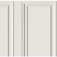 Rasch Dimension Panel Off-White Wallpaper - 10m
