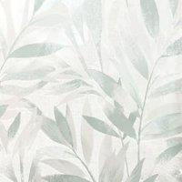 Rasch Fiji Leaf Sage Wallpaper - 10m