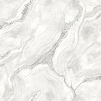 Rasch Palmetto Agate Pearl Wallpaper - 10m