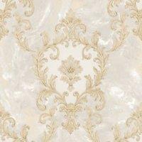 Rasch Sienna Damask Beige Wallpaper - 10m