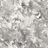 Rasch Serafina Black & White Wallpaper - 10m