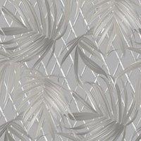 Rasch Paradise Palm Grey Wallpaper - 10m