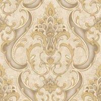 Rasch Sonata Damask Gold Wallpaper - 10m