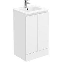 Halite Waterproof White Vanity Unit with Basin - 500mm