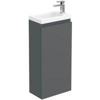 Halite Waterproof Matt Grey Vanity Unit with Basin - 400mm