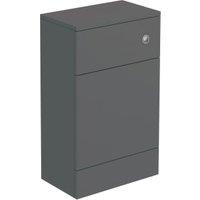 Halite Waterproof Matt Grey WC Unit - 500mm
