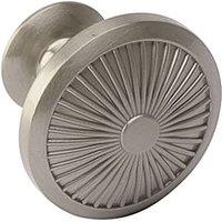 Crawford Satin Nickel Knob - 35 x 30mm