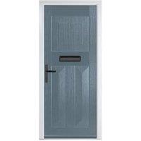 Crystal Eaton Slate Grey Right Hand GRP Composite Door - 920 x 2090mm