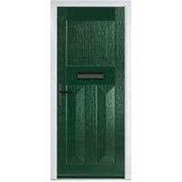 Crystal Eaton Green Right Hand GRP Composite Door - 920 x 2090mm