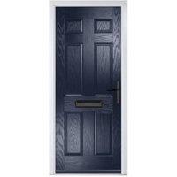 Crystal Muirfield Blue Left Hand GRP Composite Door - 890 x 2090mm
