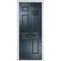 Crystal Muirfield Anthracite Grey Right Hand GRP Composite Door - 890 x 2090mm