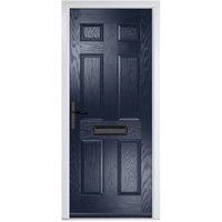 Crystal Muirfield Blue Right Hand GRP Composite Door - 890 x 2090mm