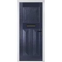 Crystal Eaton Blue Left Hand GRP Composite Door - 890 x 2090mm
