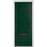Crystal Monza Green Left Hand GRP Composite Door - 890 x 2090mm