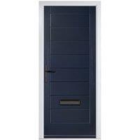 Crystal Monza Blue Right Hand GRP Composite Door - 890 x 2090mm