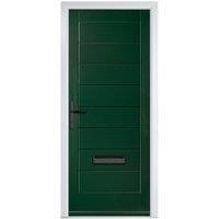 Crystal Monza Green Right Hand GRP Composite Door - 890 x 2090mm