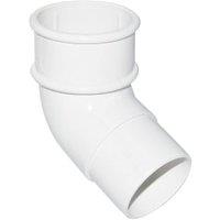 FloPlast 50mm White Miniflo Downpipe Offset Bend - 112.5