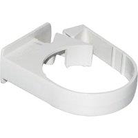 FloPlast 50mm White Miniflo Downpipe Pipe Clip - Pack of 2