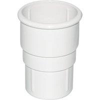 FloPlast 50mm White Miniflo Downpipe Pipe Socket