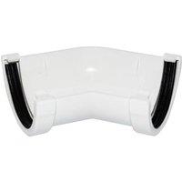 FloPlast 76mm White Miniflo Gutter Angle - 135