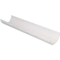 FloPlast 76mm White Miniflo Gutter - 2m