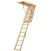 TB Davies EuroFold Wooden Loft Ladder - 2.8m
