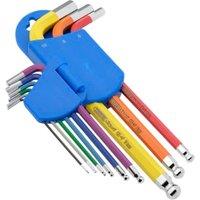 Draper Expert Colour Coded Metric Hex & Ball End Key Set - 1.5 to 10mm