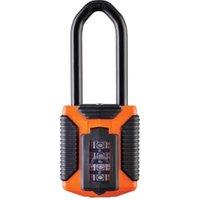 Squire CP50 2.5 Atlo Weatherproof Long Shackle Combination Padlock Orange - 50mm
