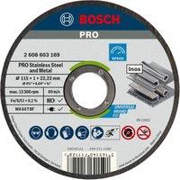 Bosch Thin PRO Stainless Steel and Metal Bonded Cutting Disc - 115mm