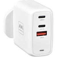 Masterplug Fast USB A+2C Charging Plug 67W - White