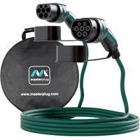 Masterplug Three-Phase Mode 3 Type 2 EV Charging Cable & Case - 5m