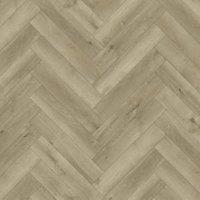 ClickCo Light Oak Herringbone Luxury Vinyl Flooring with Integrated Underlay - 2.22m2