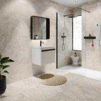 Wickes Mandarin Greige Matt Porcelain Wall & Floor Tile - 600 x 600mm