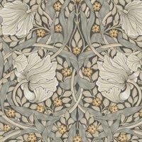 William Morris At Home Pimpernel Grey Wallpaper - 10m x 52cm