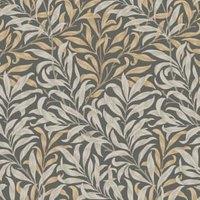 William Morris At Home Willow Bough Charcoal Wallpaper - 10m x 52cm