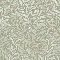 William Morris At Home Willow Bough Sage Wallpaper - 10m x 52cm