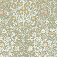 William Morris At Home Blackthorn Sage Wallpaper - 10m x 52cm