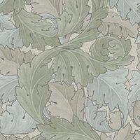 William Morris At Home Acanthus Sage & Duck Egg Wallpaper - Sample