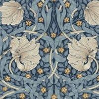 William Morris At Home Pimpernel Blue Wallpaper - Sample