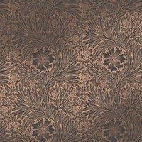 William Morris At Home Marigold Fibrous Charcoal Wallpaper - Sample