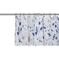 Croydex Terrazzo Shower Curtain - Blue