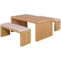 Rowlinson Kyoto 4 Seat Dining Set with Cushions
