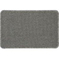 Grey Plain Loop Washable Doormat - 50 x 75cm
