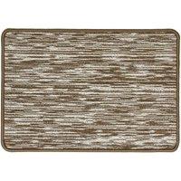 Mocha Mottled Stripe Washable Doormat - 50 x 75cm
