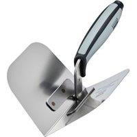 Ragni Stainless Steel Internal Corner Trowel with Soft Grip Handle